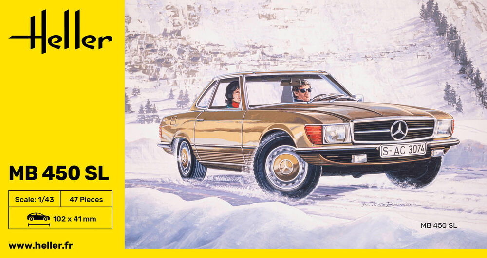 Heller 80171 - MB 450 SL 1/43rd Scale